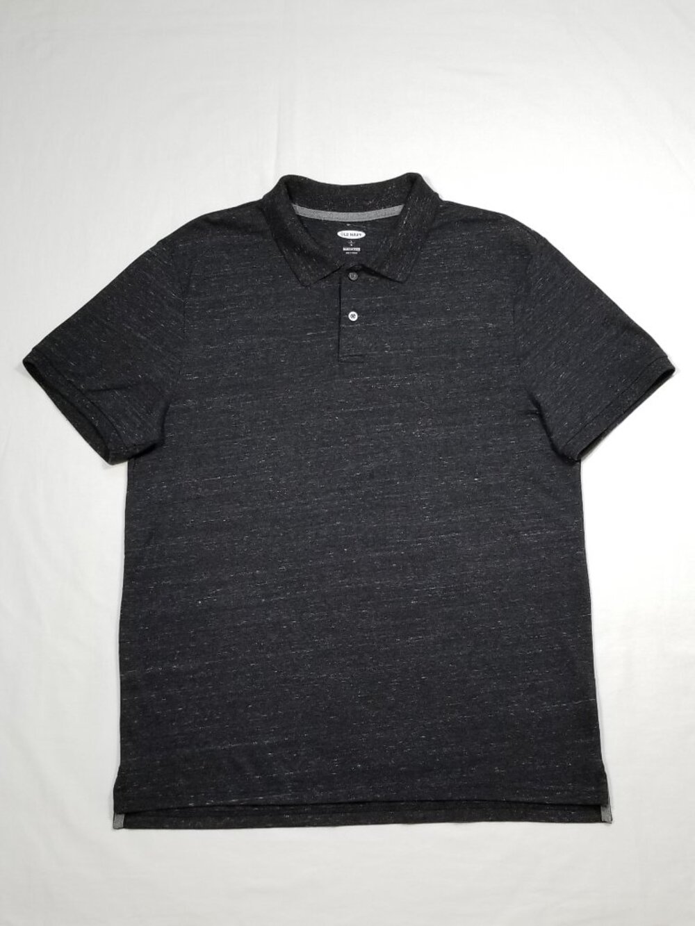 OLD NAVY Built-In Flex Pro Polo Top Dark Gray Heather 7122E2MD